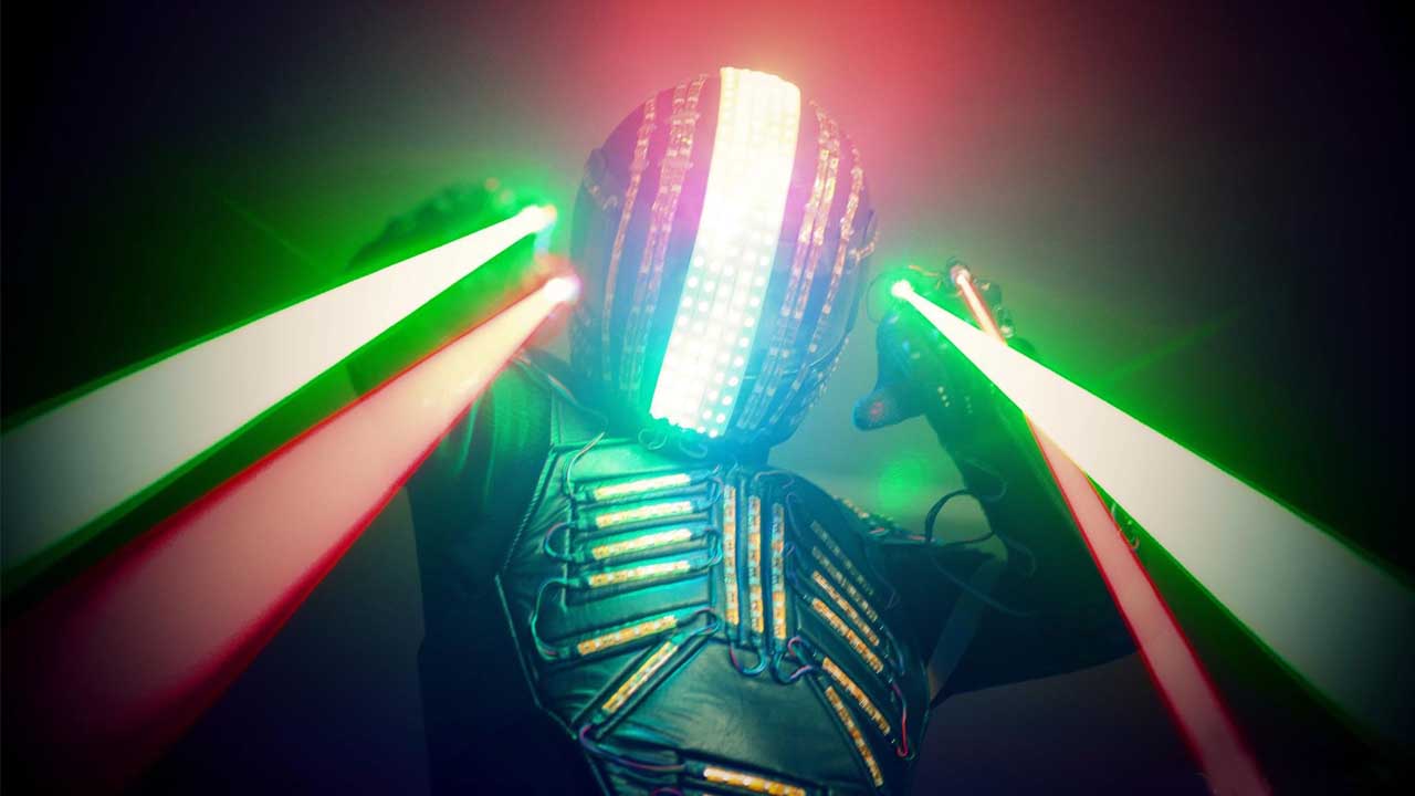 Hostil Psicologicamente Registrarse Led Robot show - Dj Julio Rosario